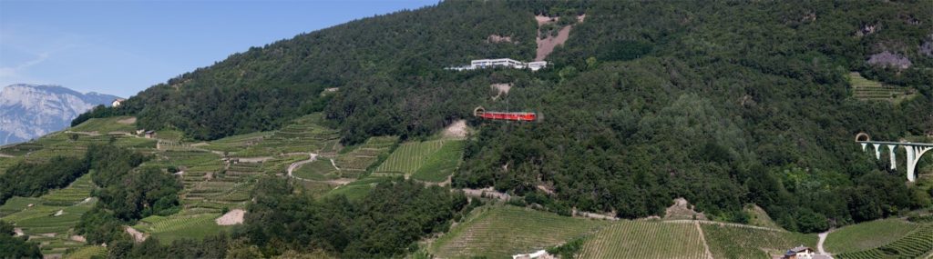 Itinéraires divers - les vignobles de la vallée de la cembra treno in valle di cembra 1024x285 1